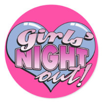 Girls' Night Out Bachelorette Party stickers