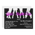 Girl's Night Out Black And White Invitations by malibuitalian Girl's Night Out Black And White Invitations