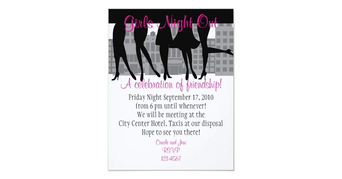 Girls Night Out Card | Zazzle