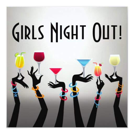 girls night out cocktail party invitation zazzle unique christmas party themes