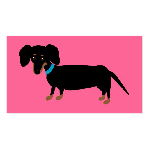 Girls' Night Out - Dachshund Business Card (back side)