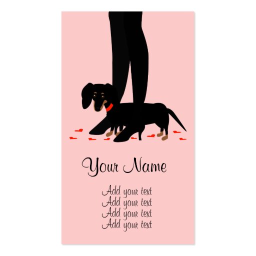 Girls' Night Out - Dachshund Business Card