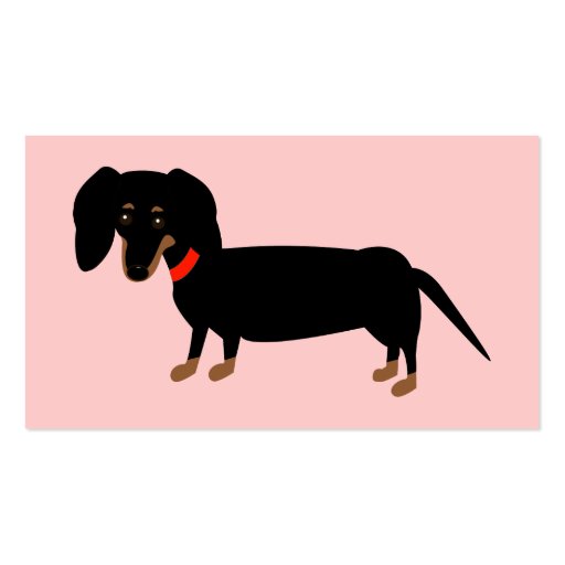 Girls' Night Out - Dachshund Business Card (back side)