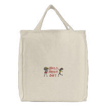 Girl's Night Out embroidered bags by WedThreads Girl's Night Out embroidered bags