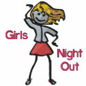 Girl's Night Out embroideredshirt