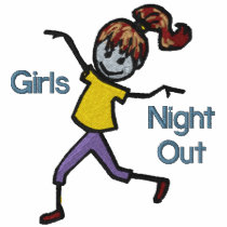 Girl's Night Out embroidered shirts