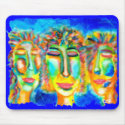 Girls' Night Out Fine Art Mousepad by Victoriart Girls' Night Out Fine Art Mousepad