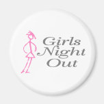 Girls Night Out (Girl) Fridge Magnets