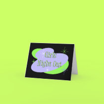 Girls Night Out invitation cards by bachelorbachelorette Girls Night Out invitation cards