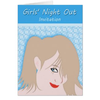 Girl's Night Out Invitation Card