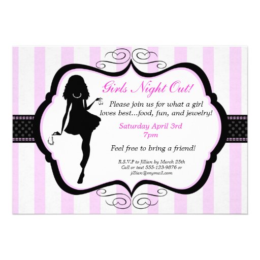 Girls Night Out Jewelry Party Invitation