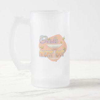 girls night out, last night out bachelorette party beer mugs