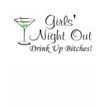 Girls Night Out Martini t-shirts