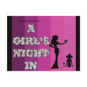 Girls Night - Postcard Invitation