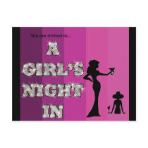 Girls Night - Postcard Invitation by SMDesigns Girls Night - Postcard Invitation