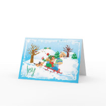 Girls on Sleds cards