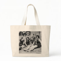 Girls on the Beach, early 1900s Canvas Bag