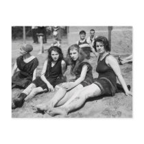 Girls on the Beach, early 1900s Post Card
