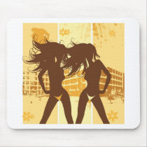 Girls on the Beach Mousepad