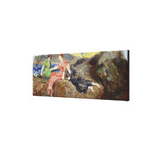 Girls on the Shore, c.1884-85 Canvas Print