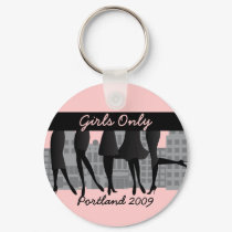 Girls Only-Version 2 keychains by trennea Girls Only-Version 2 keychains