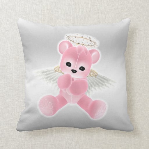 teddy bear throw pillow