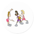 Girls playing basketball