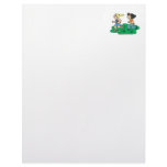 girls playing football letterhead design