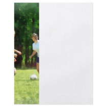 Girls Playing Soccer flyers