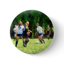 Girls Playing Soccer buttons