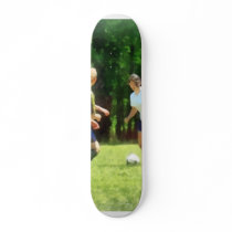 Girls Playing Soccer skateboards