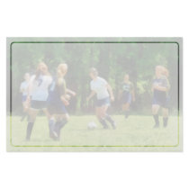 Girls Playing Soccer stationery