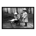 Girls Playing with a Doll in a Carriage 1912 posters by lc_vintagephotos Girls Playing with a Doll in a Carriage 1912 posters