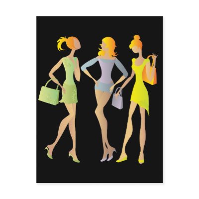 girls postcard by VioDeSign