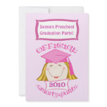 Girls Preschool / Kindergarten Graduation Party Personalized Invites