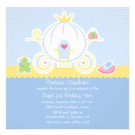 Girl's princess birthday party carriage invitation