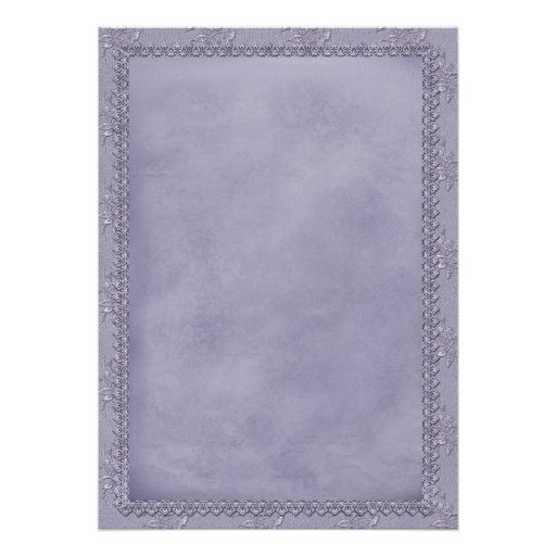Girls Purple First Communion Invitation