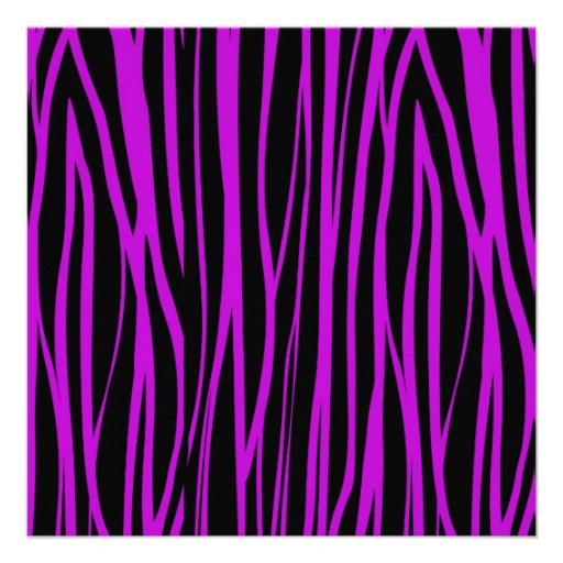 Girls Purple Zebra Graduation Announcements