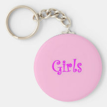 Girls restroom keychain