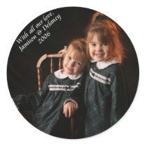 Girls Round Stickers