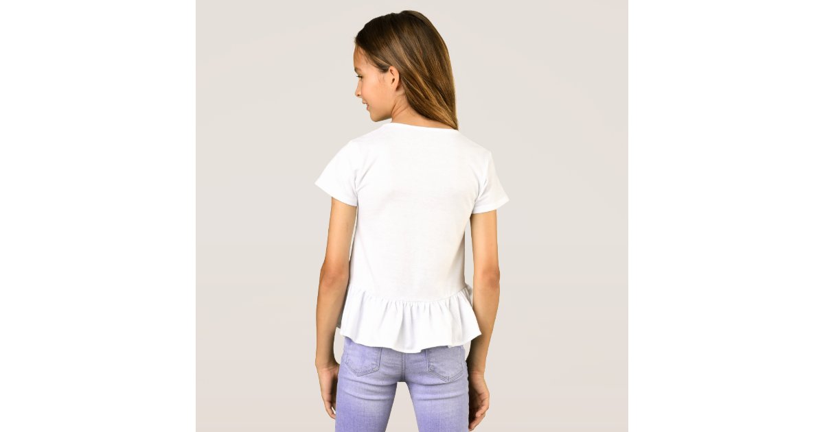 Girls' Ruffle TShirt Zazzle