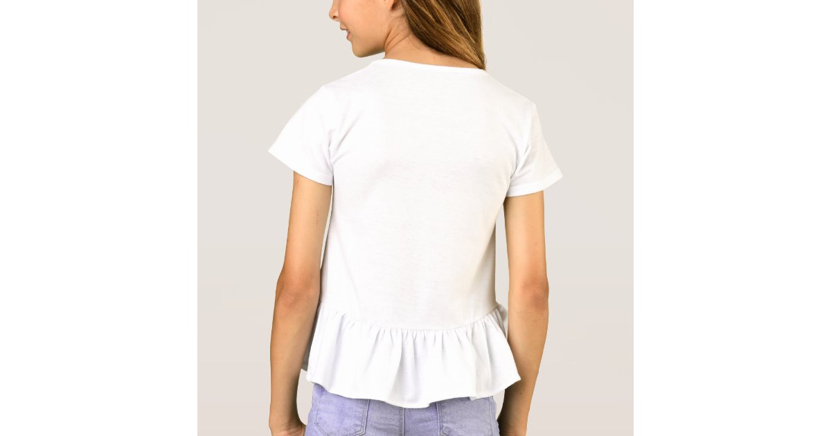 Girls' Ruffle TShirt Zazzle