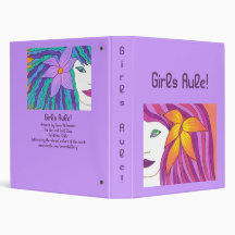 Girls Rule! 3 Ring Binders