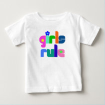 Girls rule baby/toddler t-shirt
