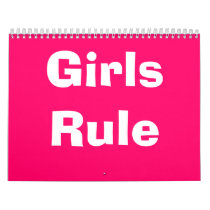 Girls Rule Calender Calendar