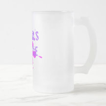 Girl's Rule Frosted Mug