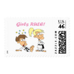 Girls-Rule-judo postage