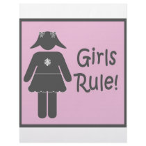 Girls Rule Letterhead Template