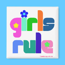 Girls Rule magnet