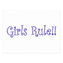 Girls Rule! Postcard